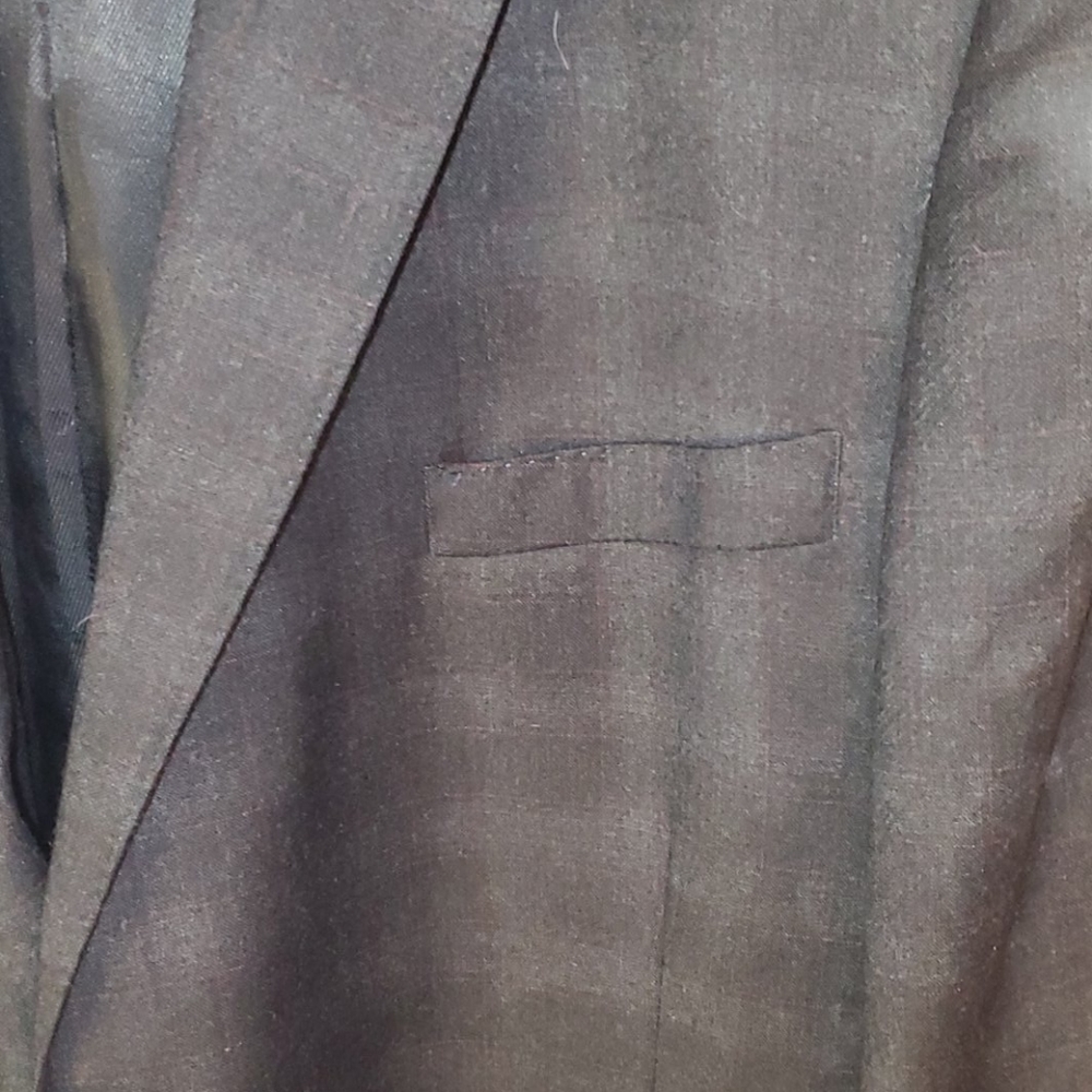 Austin Reed Gray Windowpane Wool Blazer - Picture 4 of 12